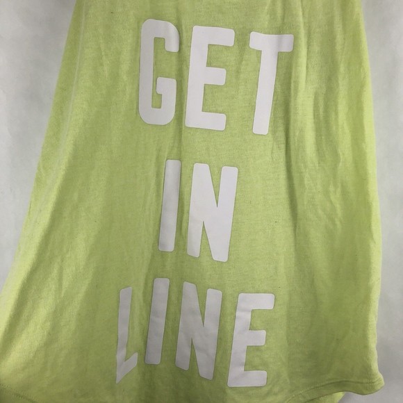 Victorias Secret Womens Racer Back Tank Top Size XS “Get In Line” - Picture 2 of 5